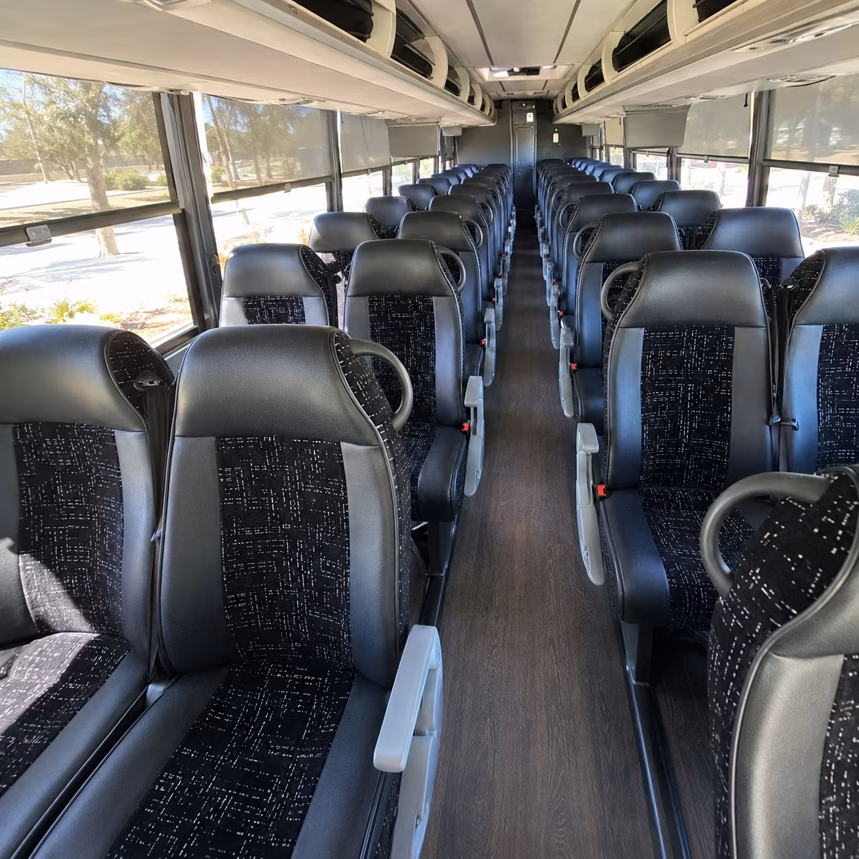 reston charter bus interior gallery